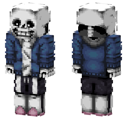 Sans The Skeleton Skin Minecraft Bedrock skin