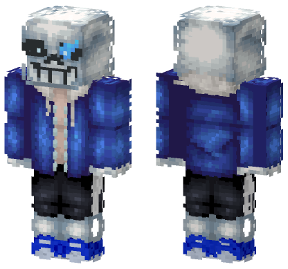 Sans Undertale Skin Minecraft Bedrock skin