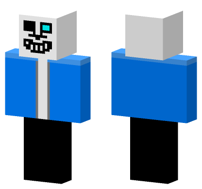 Sans Undertale Skin Minecraft Bedrock skin
