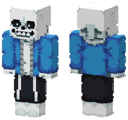 Sans Undertale V2 Minecraft Bedrock skin