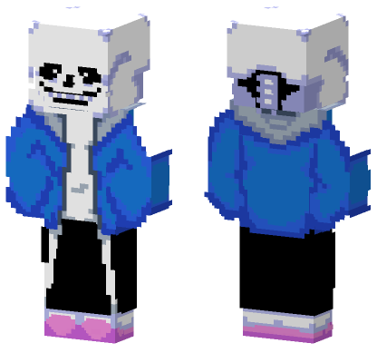Sans Undertale V3 Minecraft Bedrock skin