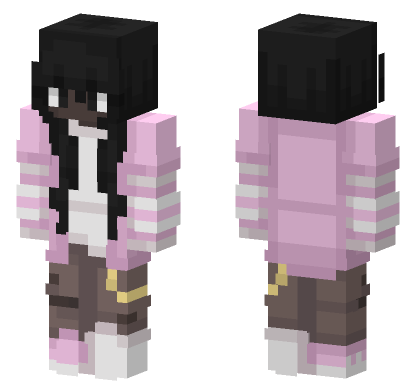 Sarah Pink Outfit Minecraft Bedrock skin