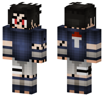 Sasuke Cursed Mark Minecraft Bedrock skin