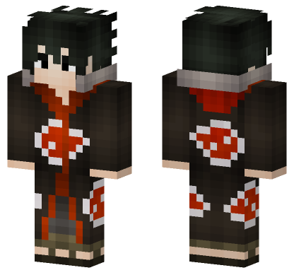 Sasuke Taka Akatsuki Minecraft Bedrock skin