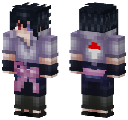 Sasuke Uchiha Minecraft Bedrock skin