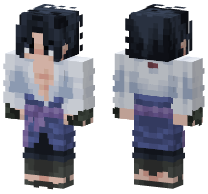 Sasuke Uchiha Minecraft Bedrock skin
