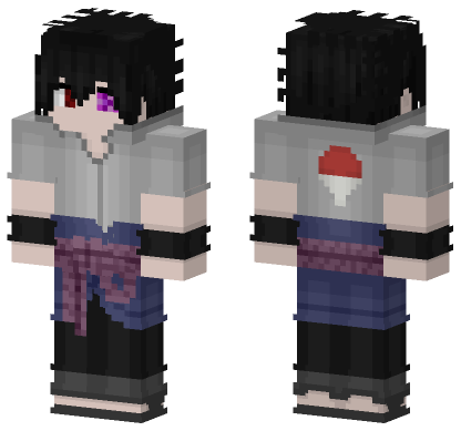 Sasuke Uchiha Rinnegan Supreme Minecraft Bedrock skin