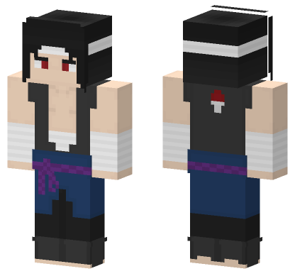 Sasuke Uchiha Skin Minecraft Bedrock skin