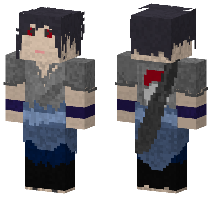 Sasuke Uchiha Skin Minecraft Bedrock skin