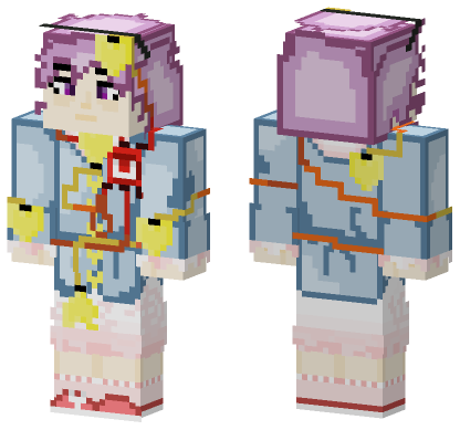 Satori Komeiji Subterranean Color Scheme Minecraft Bedrock skin