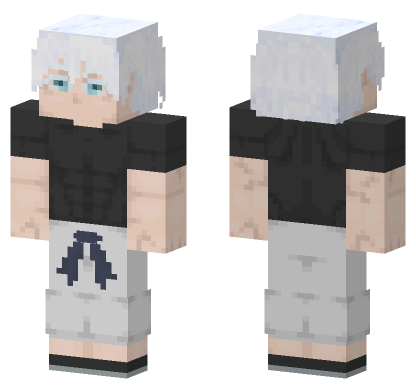 Satoru Gojo Skin Minecraft Bedrock skin