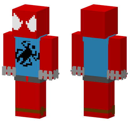 Scarlet Spider Suit Minecraft Bedrock skin