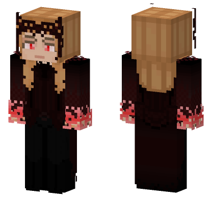 Scarlet Witch Multiverse Chaos Magic Minecraft Bedrock skin