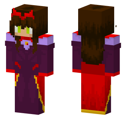 Scarlet Witch Sorcerer Supreme Minecraft Bedrock skin