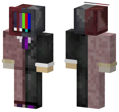 Scary TV Man Minecraft Bedrock skin