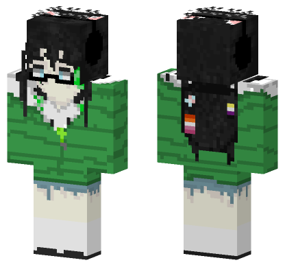 Scenemo Lesbian Enby Minecraft Bedrock skin