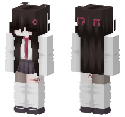 School Uniform Girl Minecraft Bedrock skin