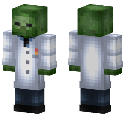 Scientist Zombie Minecraft Bedrock skin