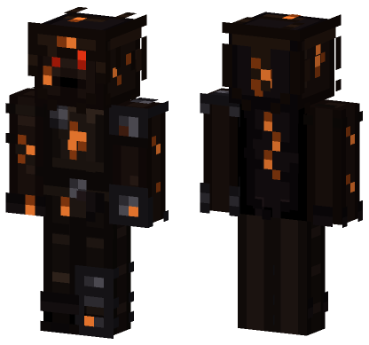 Scorch Bandit Minecraft Bedrock skin