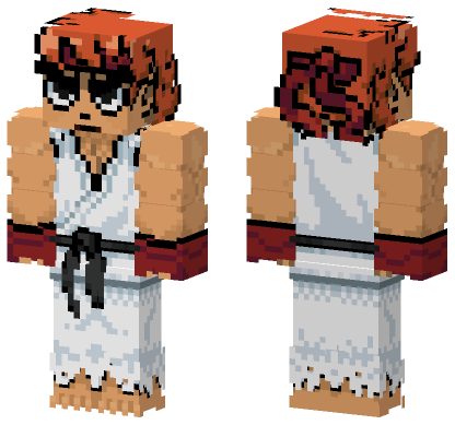 Scott Pilgrim Tekken Minecraft Bedrock skin