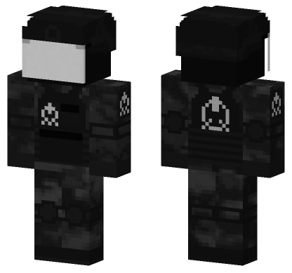 SCP Foundation Guard Minecraft Bedrock skin