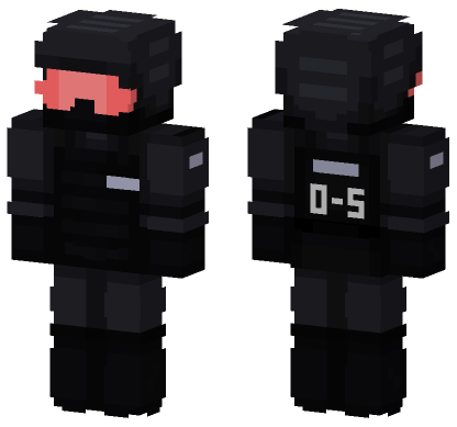 SCP Outfit Minecraft Bedrock skin