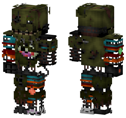 ScrapTrap William Afton Fanmade Minecraft Bedrock skin