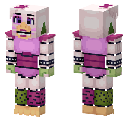 Security Breach Glamrock Chica Minecraft Bedrock skin