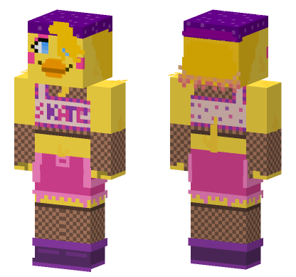 Security Breach Toy Chica Minecraft Bedrock skin