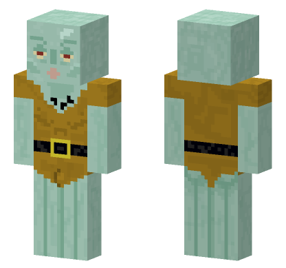 Sexy Squidward Minecraft Bedrock skin