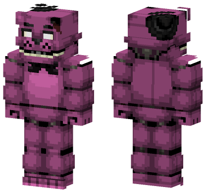 Shadow Freddy FNAF Skin Minecraft Bedrock skin