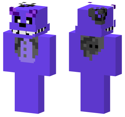 Shadow Freddy recolor Minecraft Bedrock skin