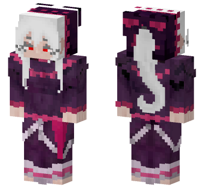 Shalltear Bloodfallen Skin Minecraft Bedrock skin