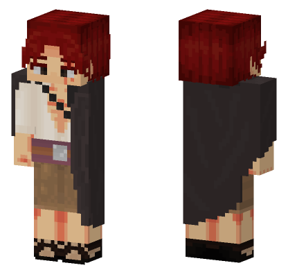 Shanks One Piece Netflix Minecraft Bedrock skin