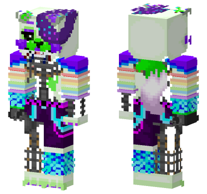 Shattered Glamrock Tangle Minecraft Bedrock skin