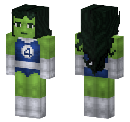 She-Hulk Jennifer Walters Minecraft Bedrock skin