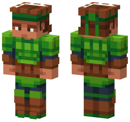 Shelldon The Scarecrow Minecraft Bedrock skin