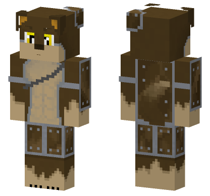 Shield Dog HD Minecraft Bedrock skin