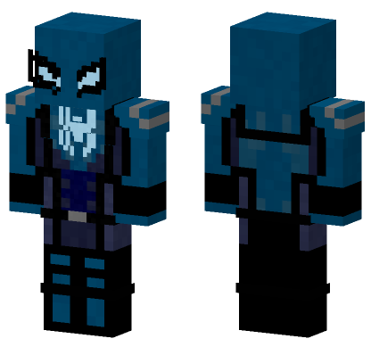 Shield Spider-Man Minecraft Bedrock skin