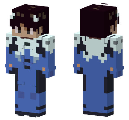 Shinji Ikari Pilot Minecraft Bedrock skin
