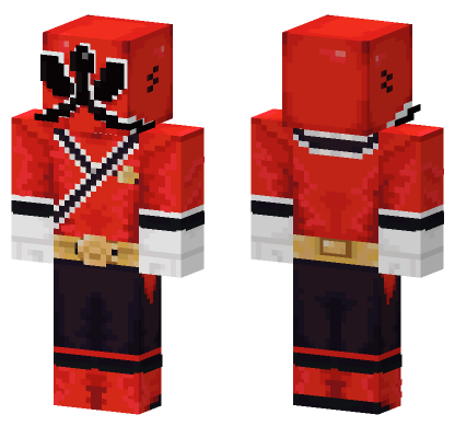 Shinken Red Samurai Minecraft Bedrock skin