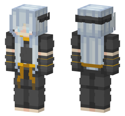 Shiro White Hair Minecraft Bedrock skin