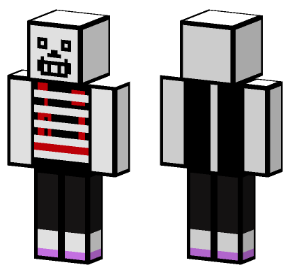 Shirtless Sans Minecraft Bedrock skin