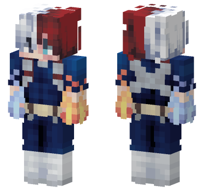Shoto Todoroki Minecraft Bedrock skin