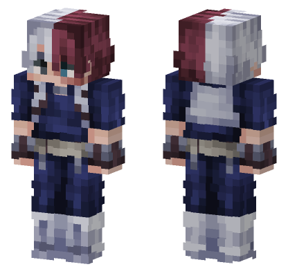 Shoto Todoroki Minecraft Bedrock skin