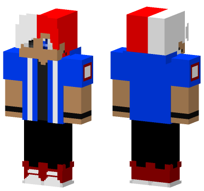 Shoto Todoroki My Hero Academia Minecraft Bedrock skin
