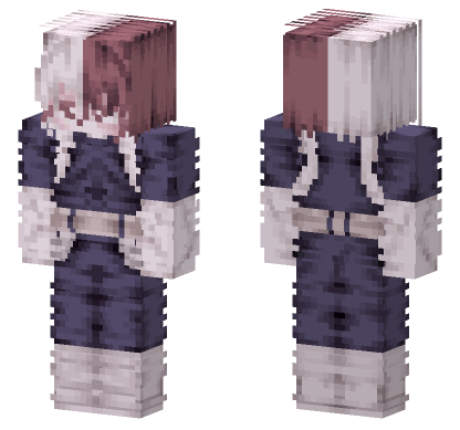Shoto Todoroki Skin Minecraft Bedrock skin