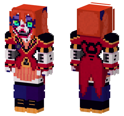 Showbiz Circus Baby Minecraft Bedrock skin