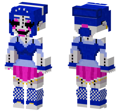 Showbiz Circus Ballora Minecraft Bedrock skin
