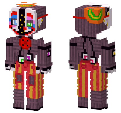 Showbiz Circus Ennard Minecraft Bedrock skin